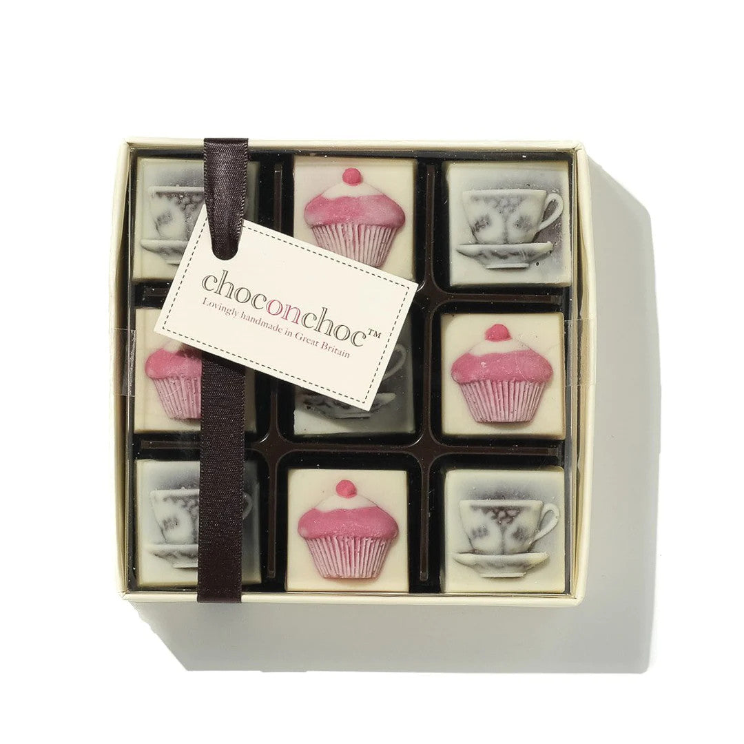 Chocolate Tea Cups and Cakes by Choc on Choc.