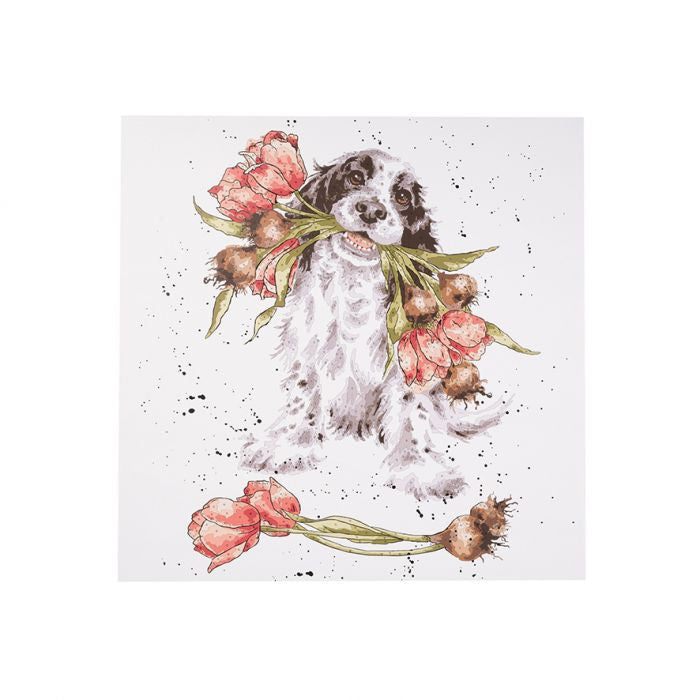 'Blooming with Love' Spaniel Paint by Numbers Kit by Wrendale Designs