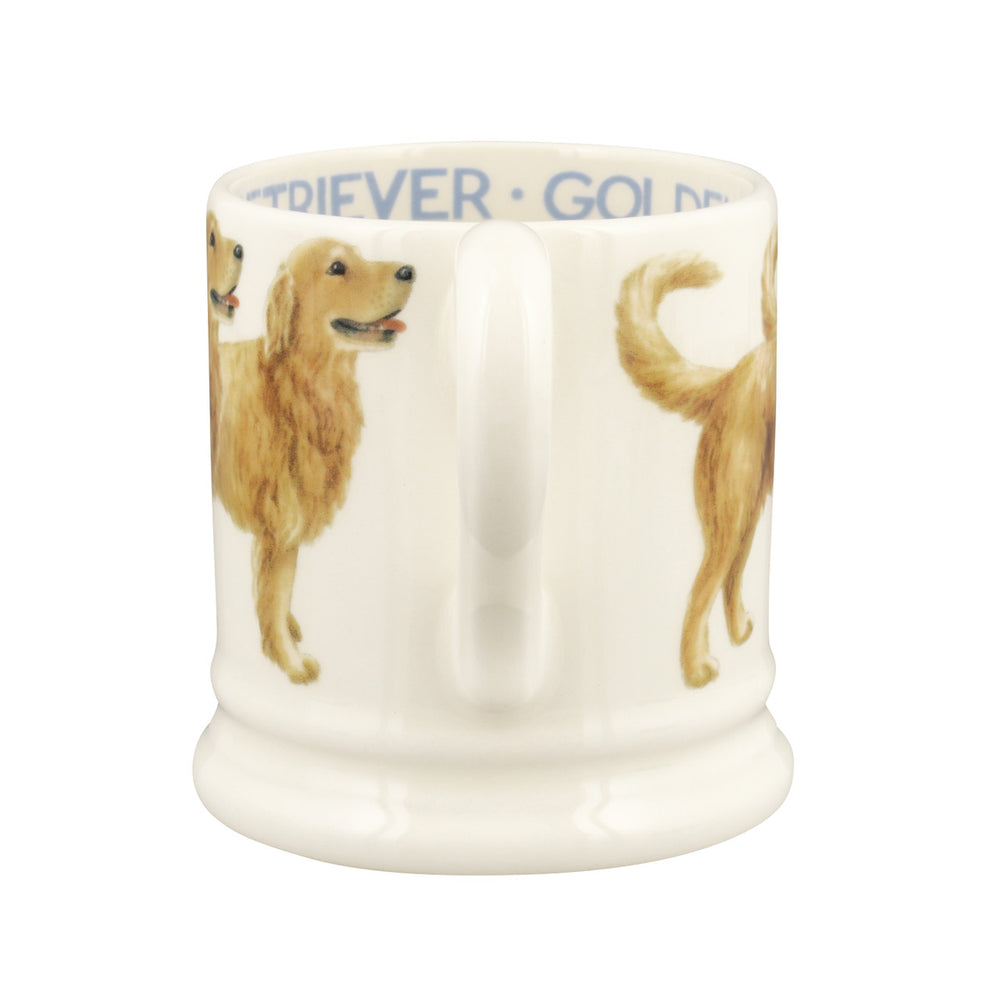 Emma Bridgewater Golden Retriever Half Pint Mug. Handmade in England.