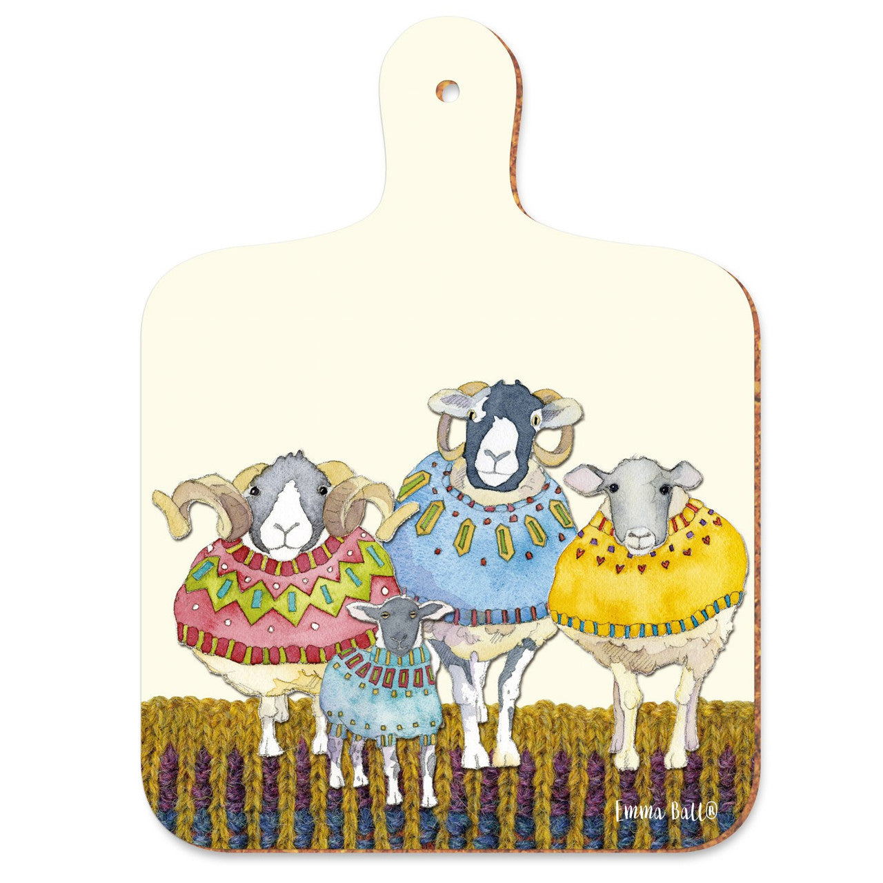 Sheep in Sweaters mini chopping board from Emma Ball.