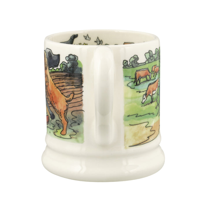 Emma Bridgewater The Good Life Favourite Dog Walks Half Pint Mug. 