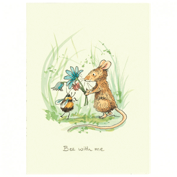 Bee With Me Greetings Card from Two Bad Mice
