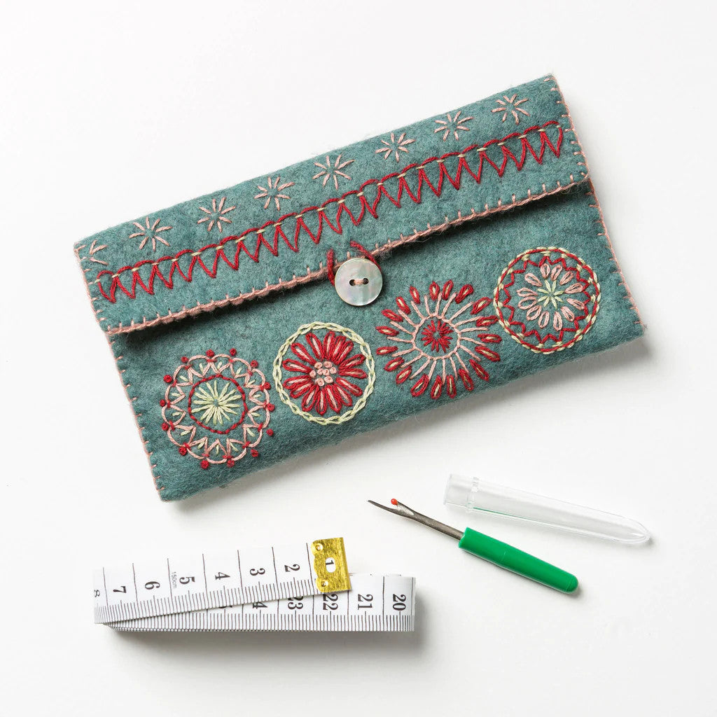 Sewing Pouch felt Craft Kit by Corinne Lapierre
