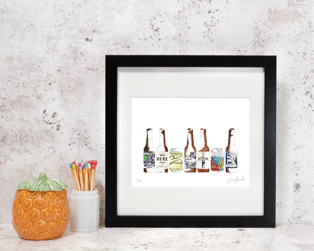 Craft Beer Print by Corinne Alexander