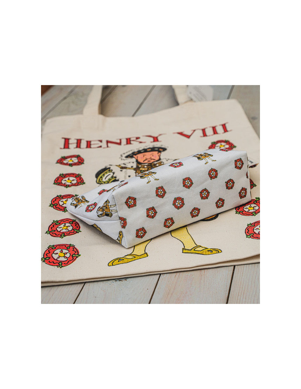 Henry VIII and his wives cosmetic bag/pencil case from Alison Gardiner.