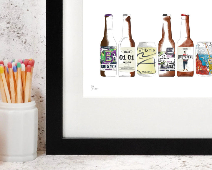 Craft Beer Print by Corinne Alexander