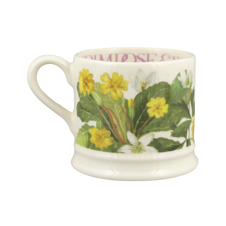 Emma Bridgewater Primrose & Wood Anemone small mug. Handmade in England.