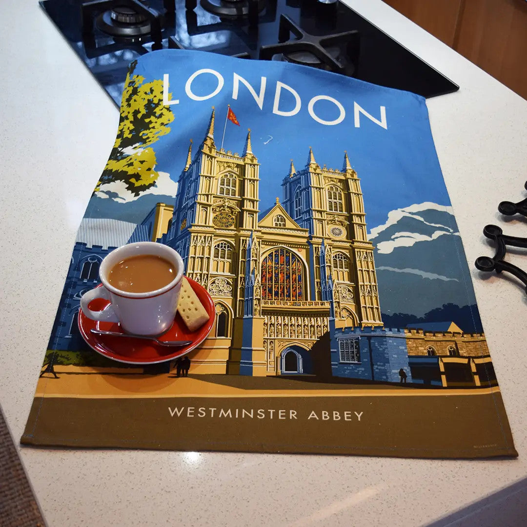 London Westminster Abbey Tea Towel