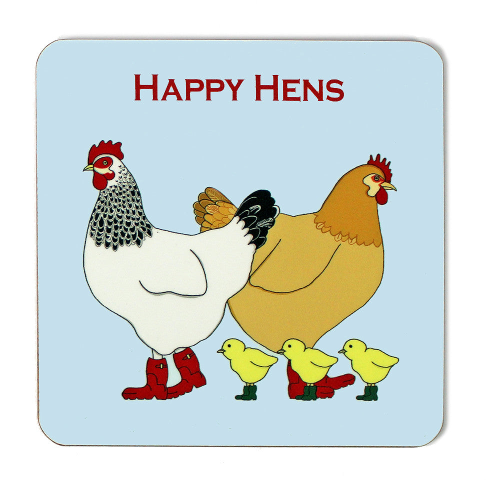 Emma Lawrence Happy Hens Coaster