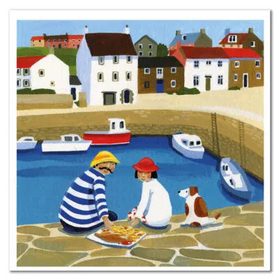 Crail Picnic Greetings Card designed by Claire Henley for Emma Ball.
