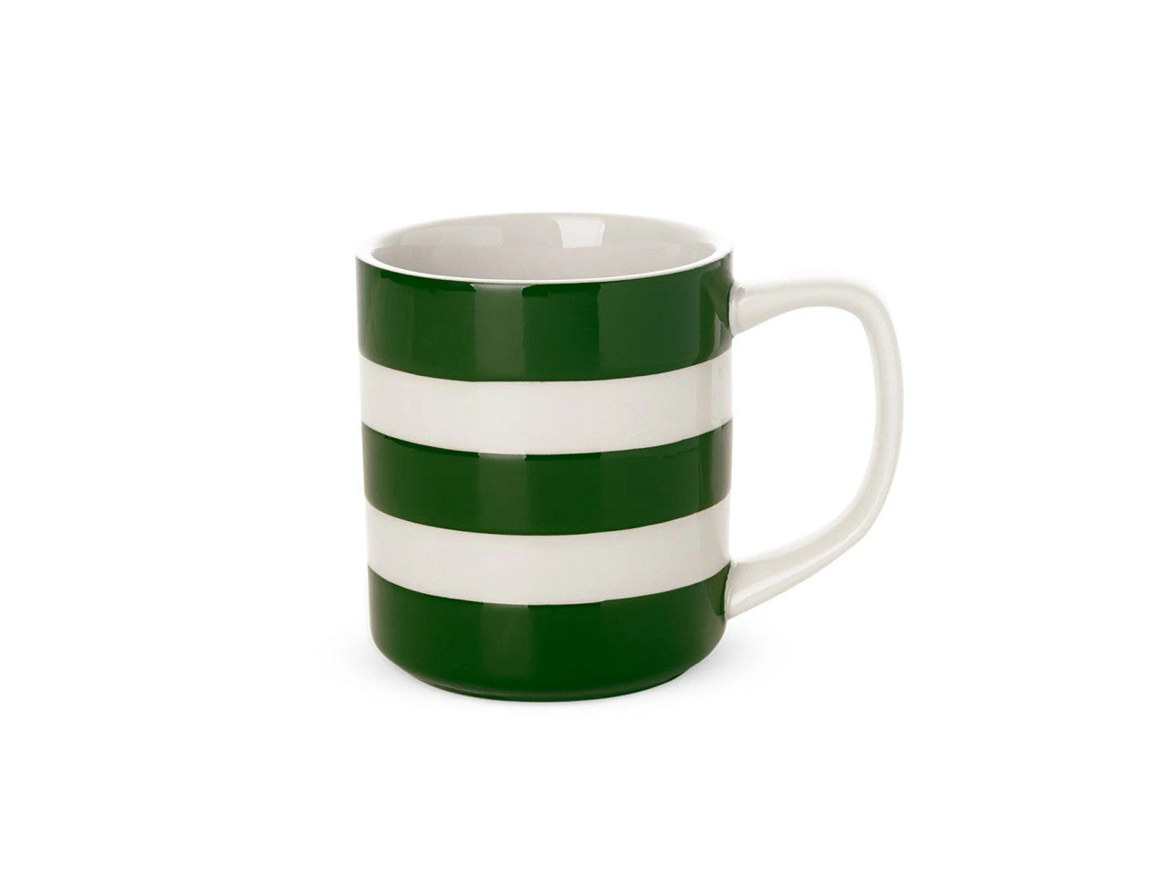 Cornishware 10 oz straight-sided mug - Adder Green.