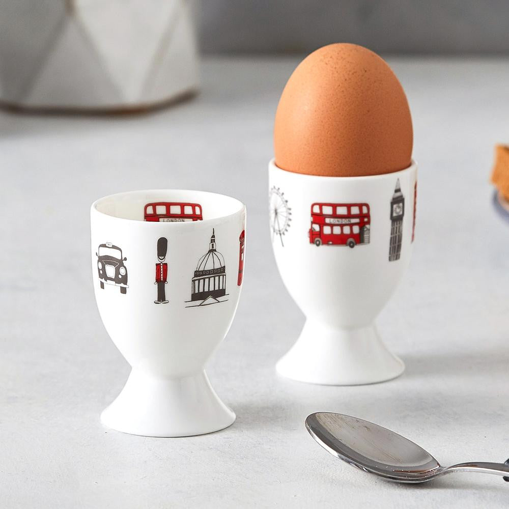 Bone china London Skyline egg cup from Victoria Eggs.