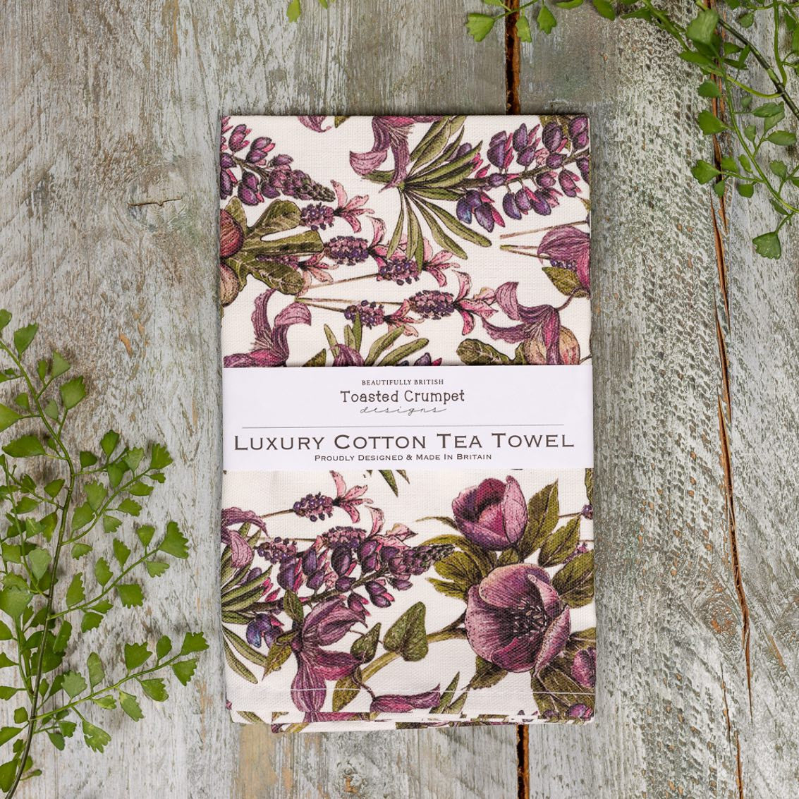 Mulberry Pure Tea Towel by Toasted Crumpet.
