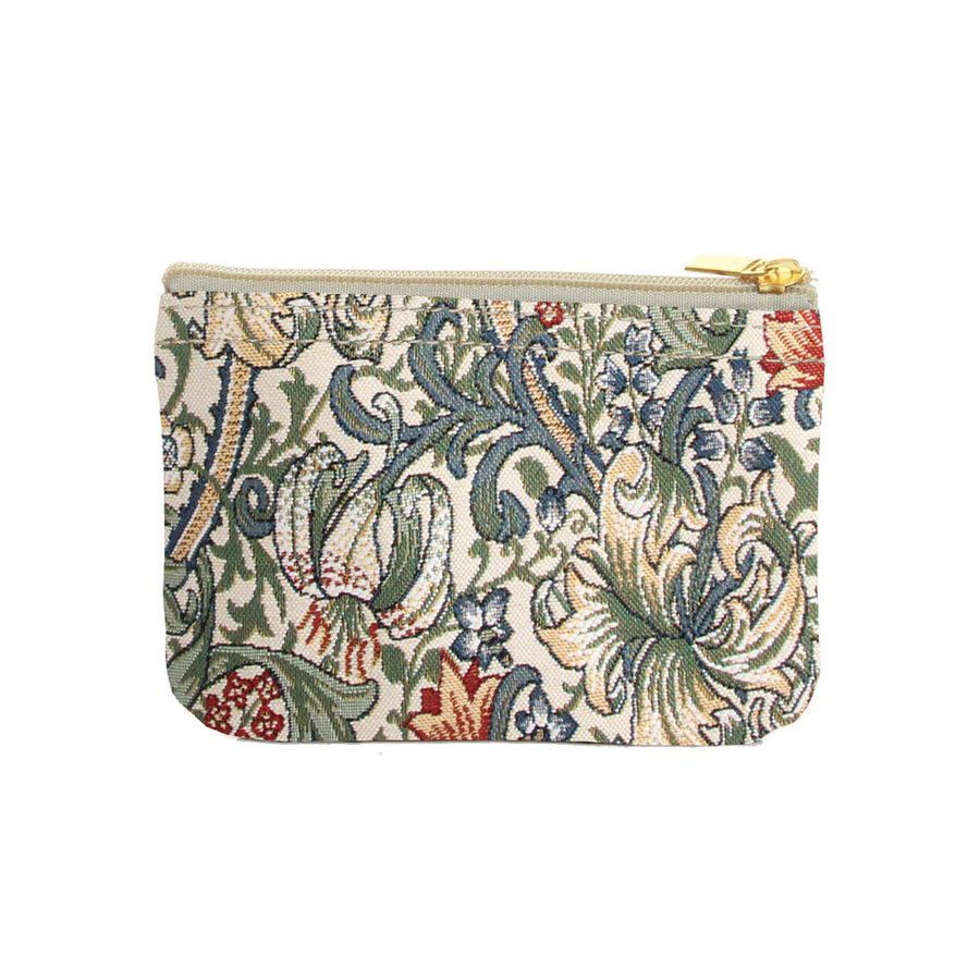 William Morris Golden Lily Zip Coin Purse.