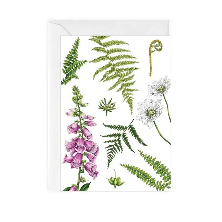 Foxglove & Ferns - card