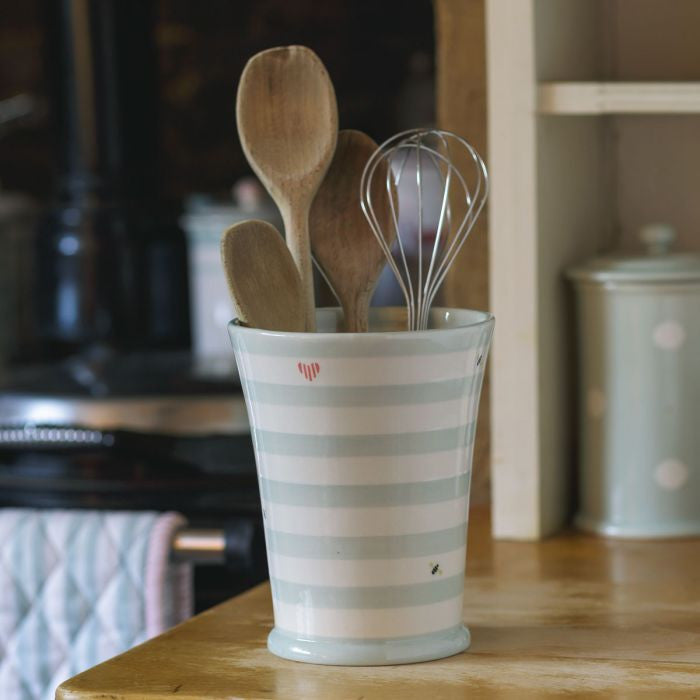 Susie Watson pottery Honey Bees Utensil Holder