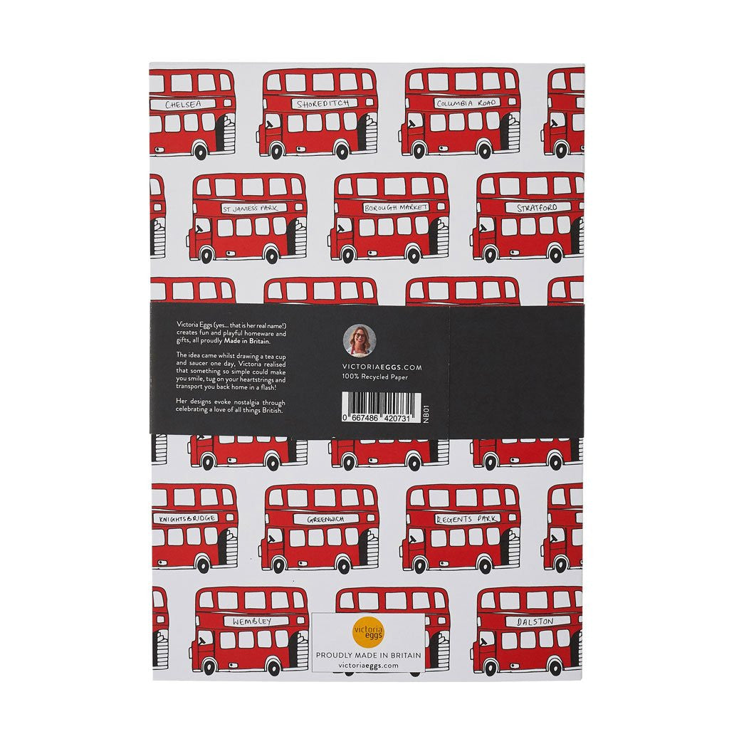 Victoria Eggs Pack of 2 A5 London Notebooks