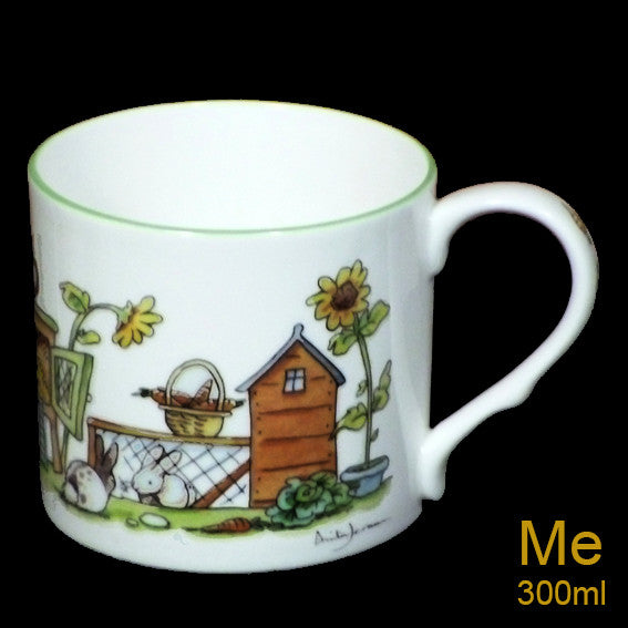 Bunny Boulevard mug by artist Anita Jeram from Two Bad Mice.