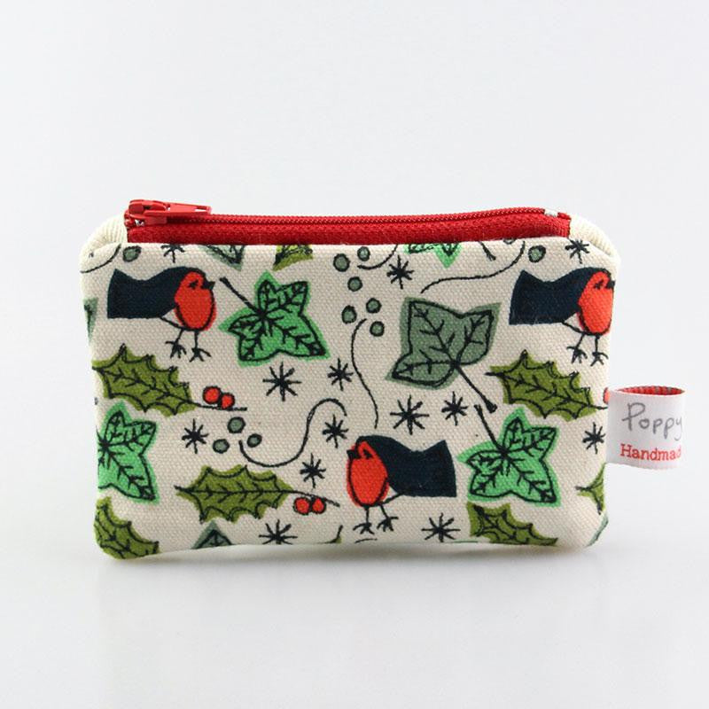 Christmas coin purse by Poppy Treffry.