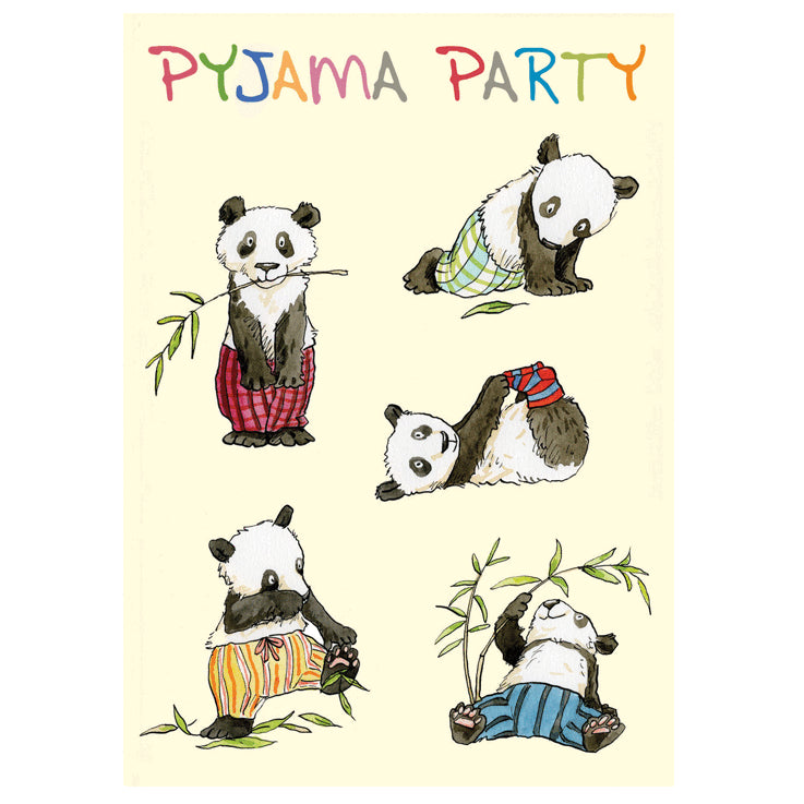 Pyjama Party Greetings Card by Anita Jeram. 