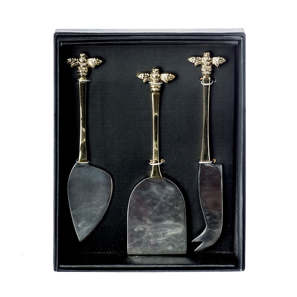 Gold Bee Cheese Knives Set of 3.