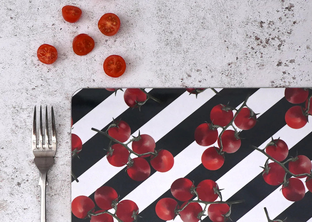 Striped Tomato Placemat by Corinne Alexander.