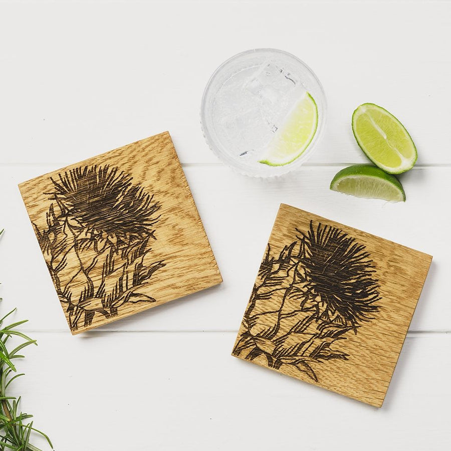 Thistle Oak Coasters - Set of 2