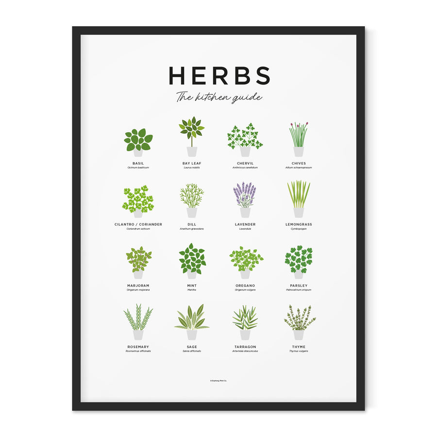 Herbs Print - Framed by Everlong Print Co.