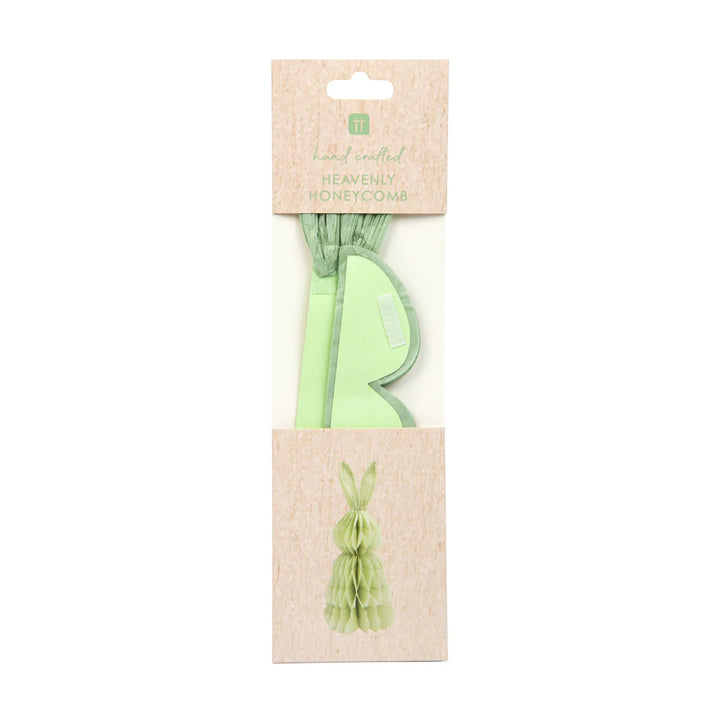 Sweet Meadow Honeycomb Green Bunny by Talking Tables.