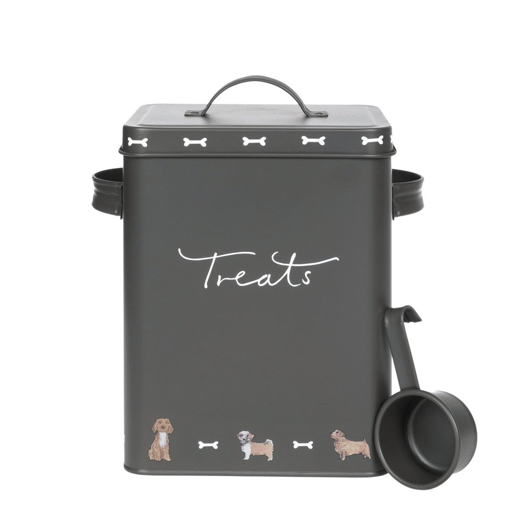 Sophie Allport Walkies Steel Pet Treats Tin - Small