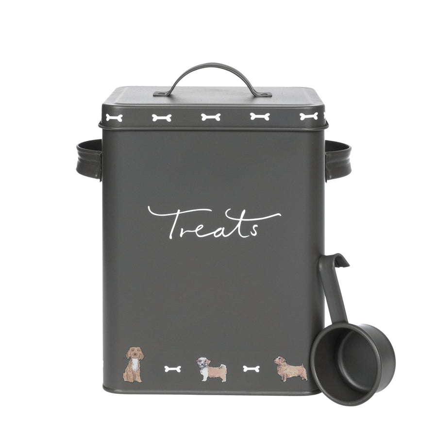 Sophie Allport Walkies Steel Pet Treats Tin - Small