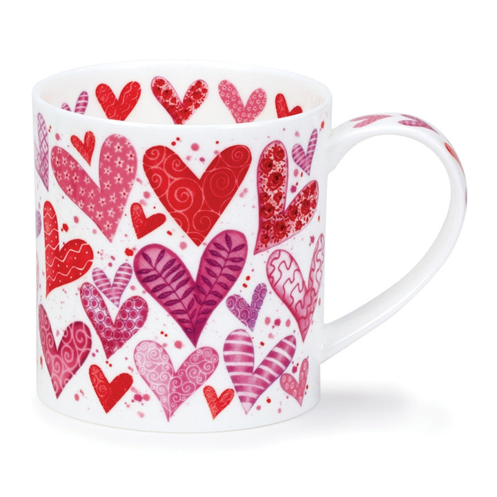 Fine bone china Dunoon Orkney With Love mug - Red