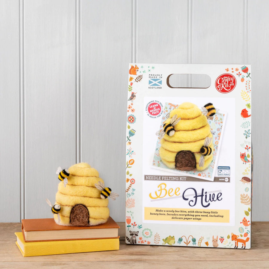 Bee Hive Needle Felting Kit from The Crafty Kit Co. Made in Scotland