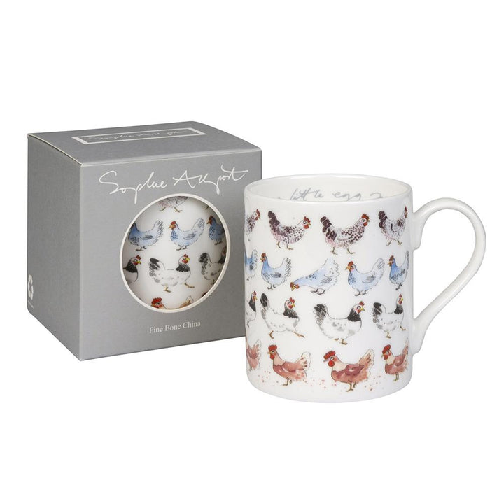 Sophie Allport bone china Lay a Little Egg! mug boxed.