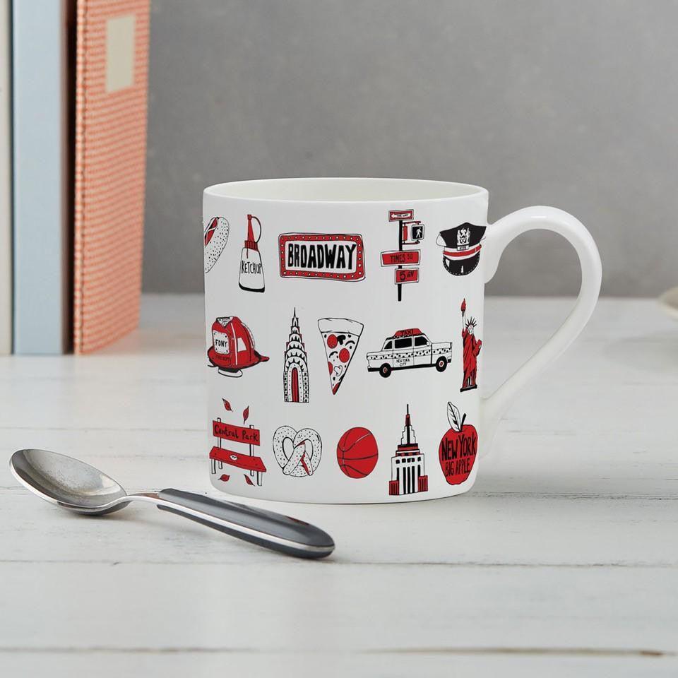 Victoria Egg's bone china New York, New York mug.