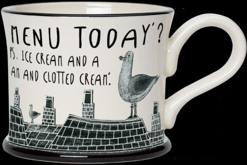 Hungry Gulls Mug by Moorland Pottery.