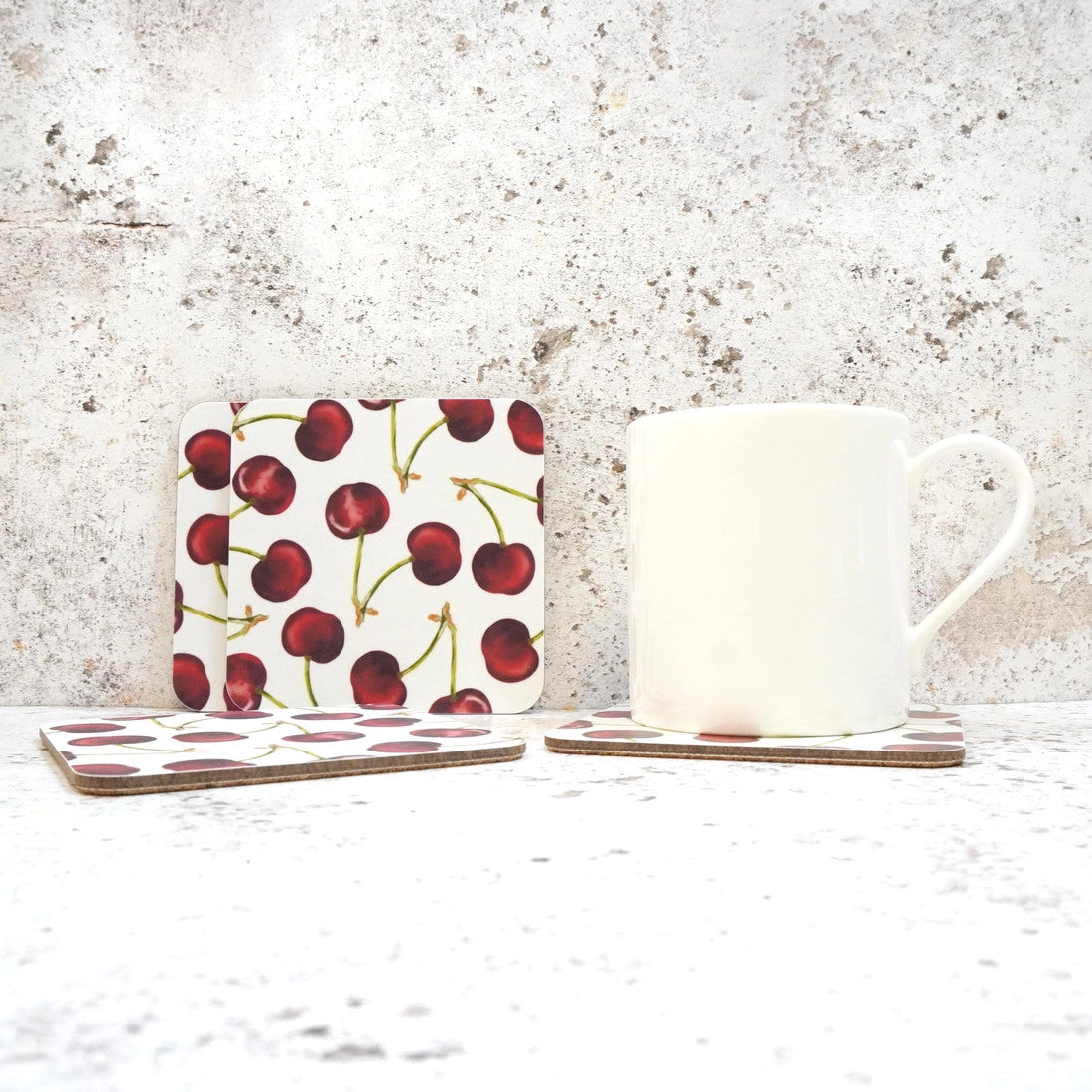 Cherry Coaster Set by Corinne Alexander