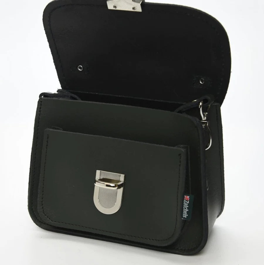 Handmade Leather Luna Ivy Green Small Handbag by Zatchels.
