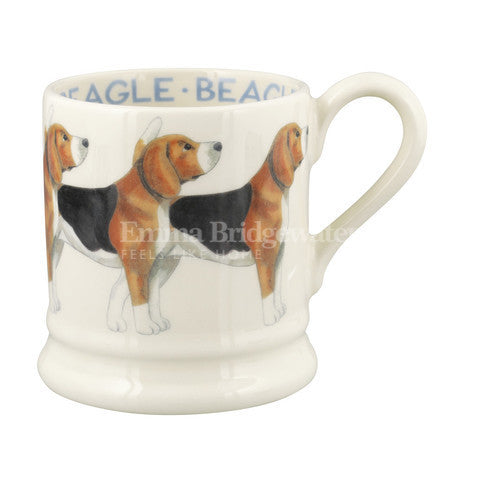 Emma Bridgewater Beagle Half Pint Mug. Handmade in England.