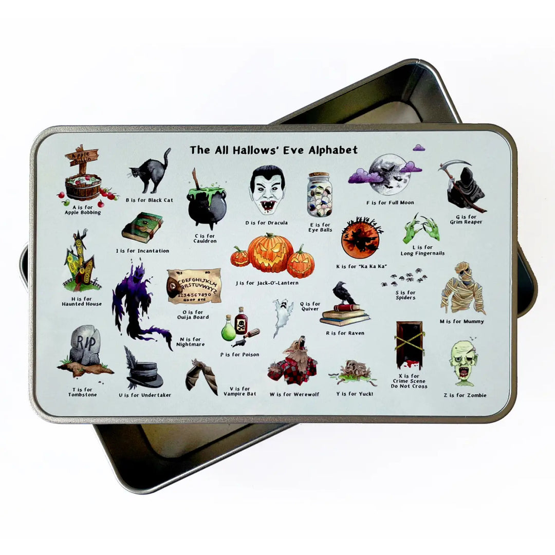 The Halloween Alphabet Storage Tin