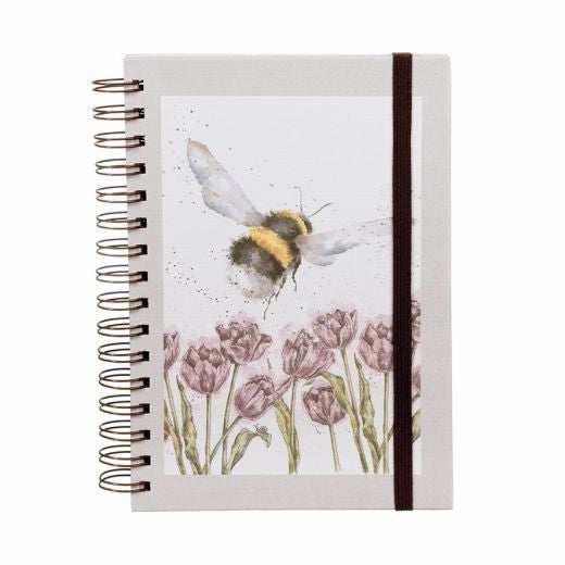 'Flight of the Bumblebee'  Spiral Bound Notebook by Wrendale Designs.