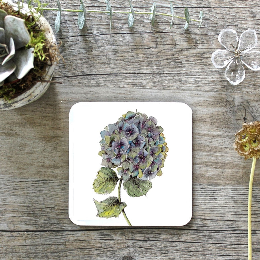 Hydrangea Set of 4 Coasters by Toasted Crumpet.