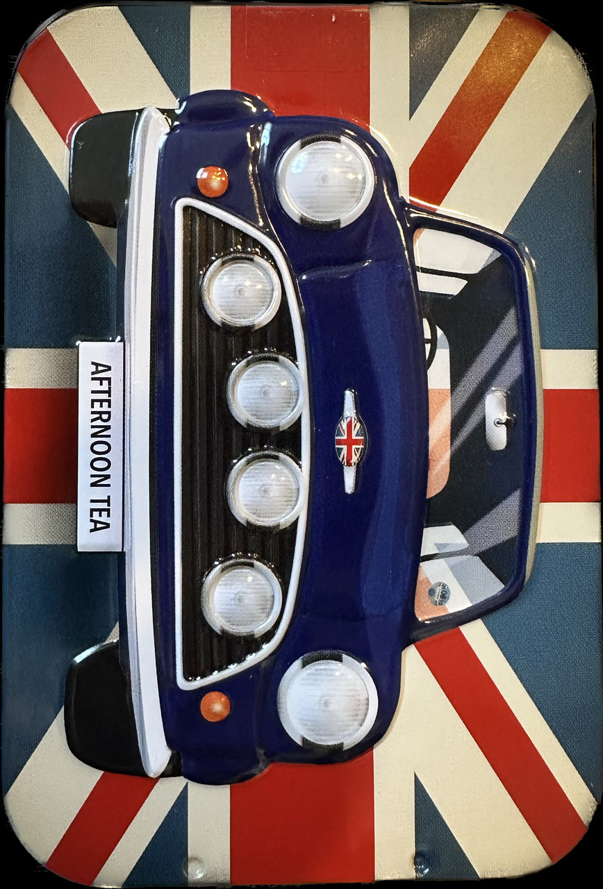 Classic Blue Mini Car Sliding Tin - 10 Afternoon Teabags