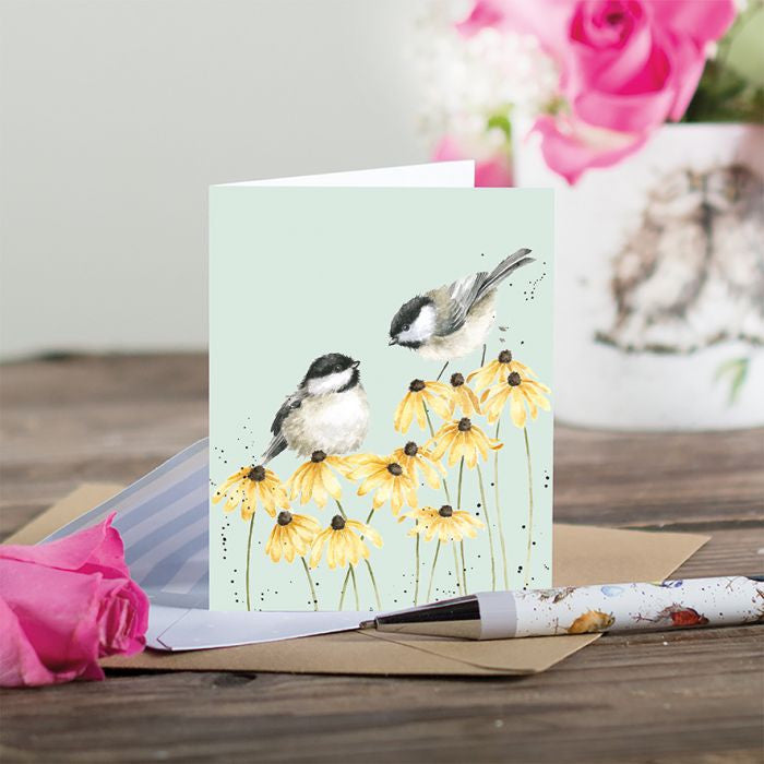 Chickadees Gift Enclosure Card by Wrendale Designs