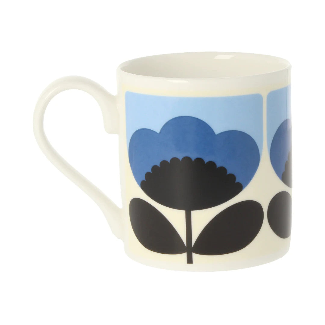 Spring Bloom Blue Bone China Mug by Orla Kiely