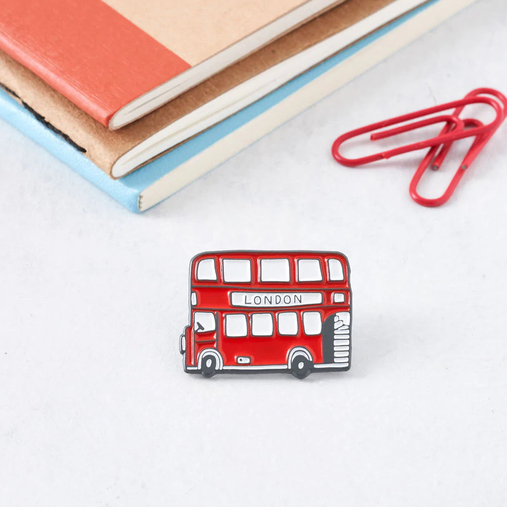 London Bus Enamel Pin Badge from Victoria Eggs.