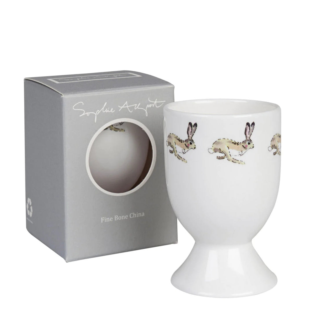 Sophie Allport bone china Gardening Bunny Egg Cup boxed.