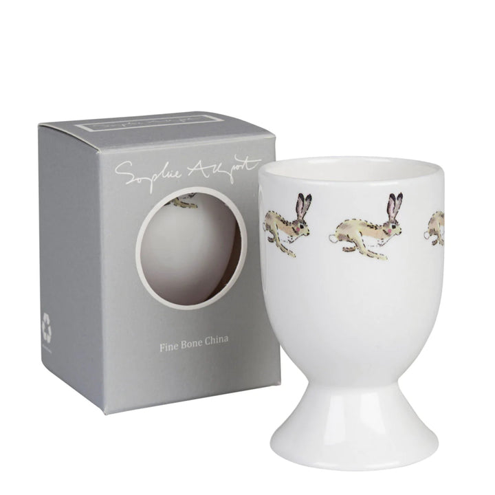 Sophie Allport bone china Gardening Bunny Egg Cup boxed.