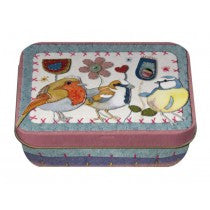 Emma Ball Stitched Birdies Mini Rectangular Tin