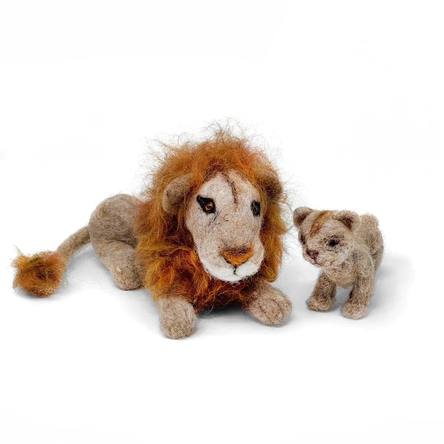 Lion & Cub Needle Felting Craft Kit